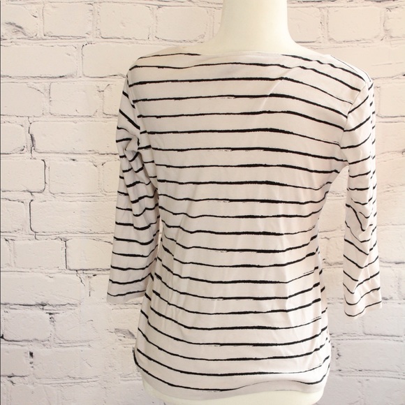 Karen Scott Striped Beaded Glitter Giraffe Top - Picture 3 of 4